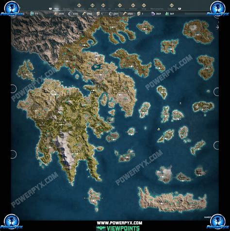 assassin's creed odyssey viewpoint map.